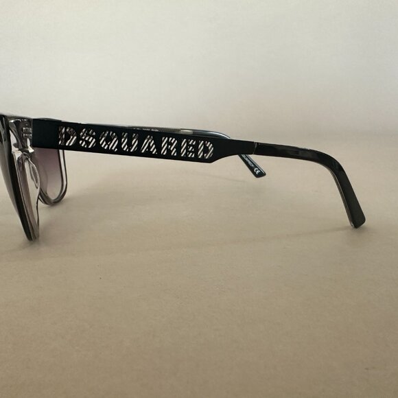 DSquared2 Wayfarer Sunglasses Black With Transparent Clear Frame main image 4